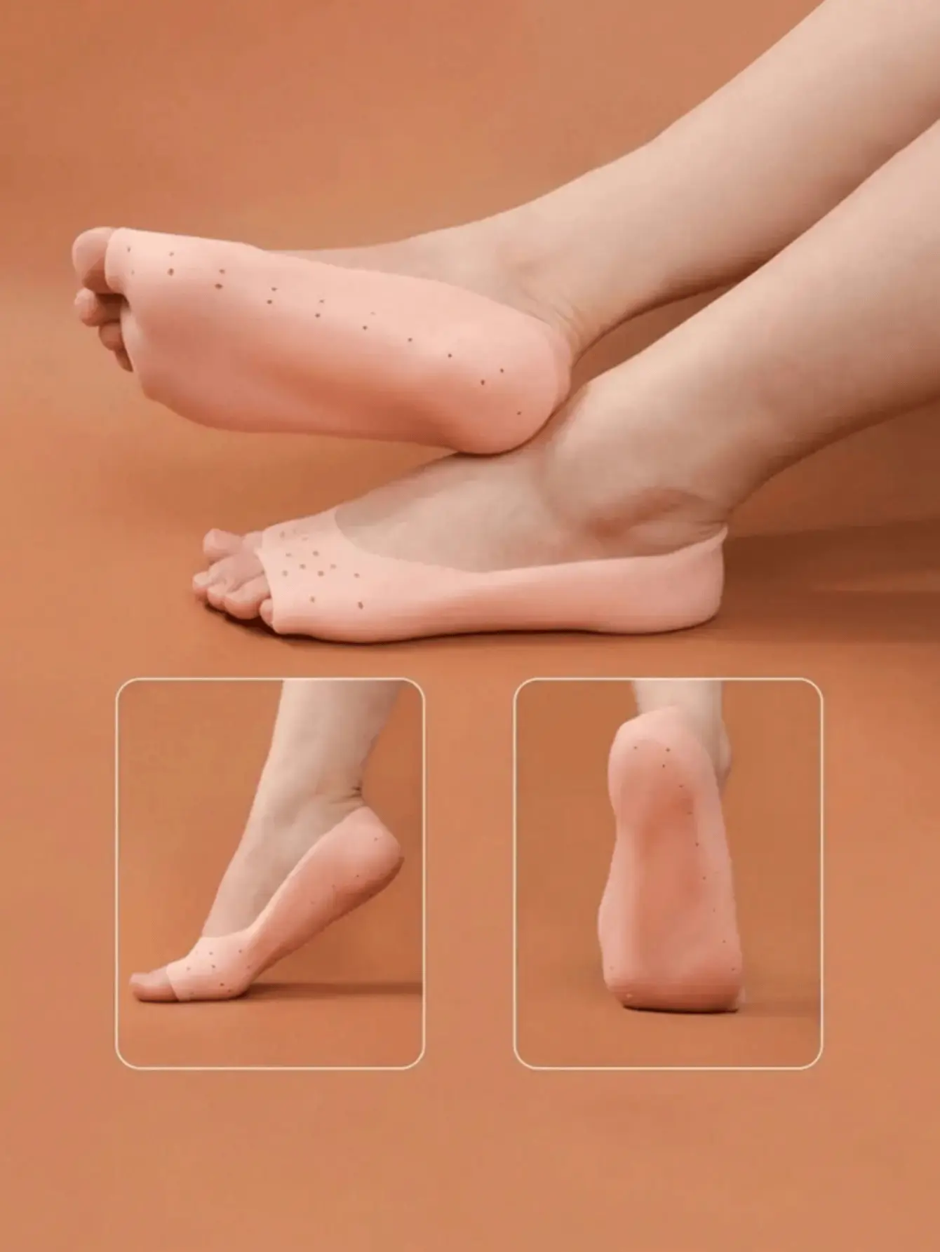 3 Pair Of New Silicone Foot Protection Pad, Comfortable And Soft Instep Care Cover For Women Men Sneaker Casual Shoe, High Heel