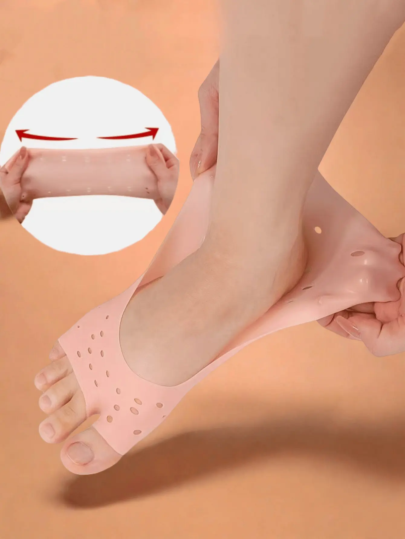 3 Pair Of New Silicone Foot Protection Pad, Comfortable And Soft Instep Care Cover For Women Men Sneaker Casual Shoe, High Heel
