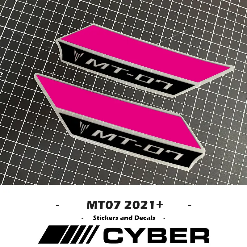 For Yamaha MT07 MT-07 FZ SP 2021-2024 New Version Air Scoop Intake Side Cover Sticker Set Fairing Shell Sticker Decal 22 23 24