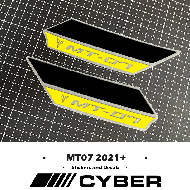 For Yamaha MT07 MT-07 FZ SP 2021-2024 New Version Air Scoop Intake Side Cover Sticker Set Fairing Shell Sticker Decal 22 23 24
