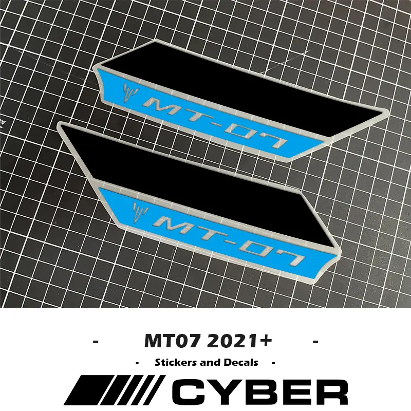 For Yamaha MT07 MT-07 FZ SP 2021-2024 New Version Air Scoop Intake Side Cover Sticker Set Fairing Shell Sticker Decal 22 23 24