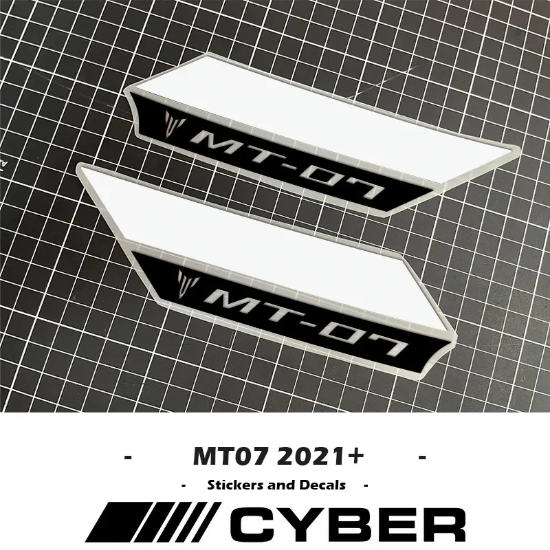 For Yamaha MT07 MT-07 FZ SP 2021-2024 New Version Air Scoop Intake Side Cover Sticker Set Fairing Shell Sticker Decal 22 23 24