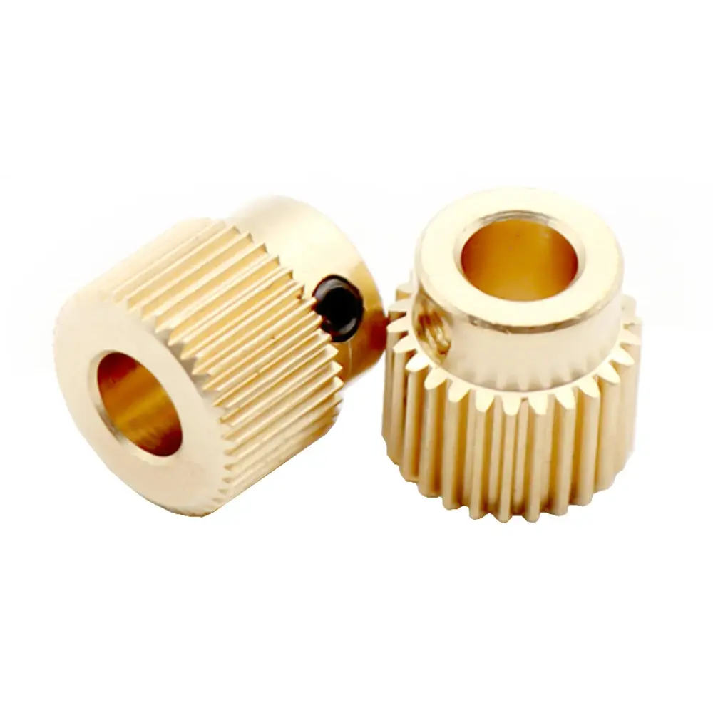5 Pcs Mk7 MK8 Extrusion Gear 26 40 Tooth Teeth Brass Drive Gear Feeding Gear Wheel for Anet A8 Ender3 Cr10 3D Printer Extruder