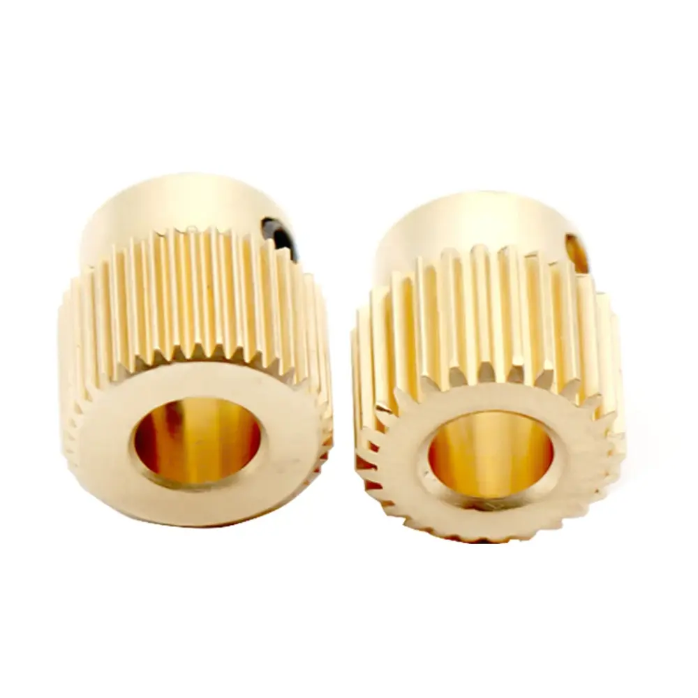 5 Pcs Mk7 MK8 Extrusion Gear 26 40 Tooth Teeth Brass Drive Gear Feeding Gear Wheel for Anet A8 Ender3 Cr10 3D Printer Extruder