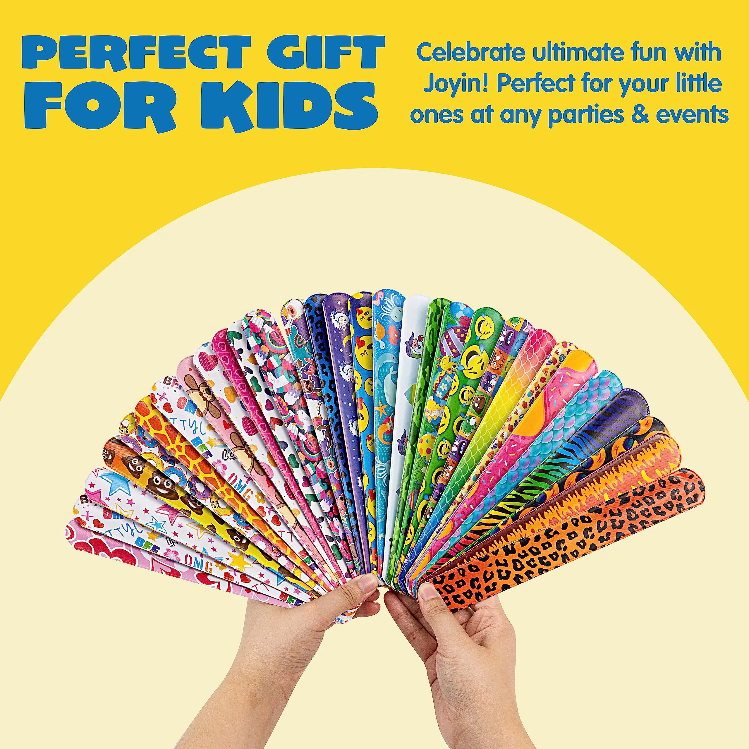 1-10Pcs Slap Bracelets for Kids Bulk Wristbands with Animals, Friendship for kids Party Favors