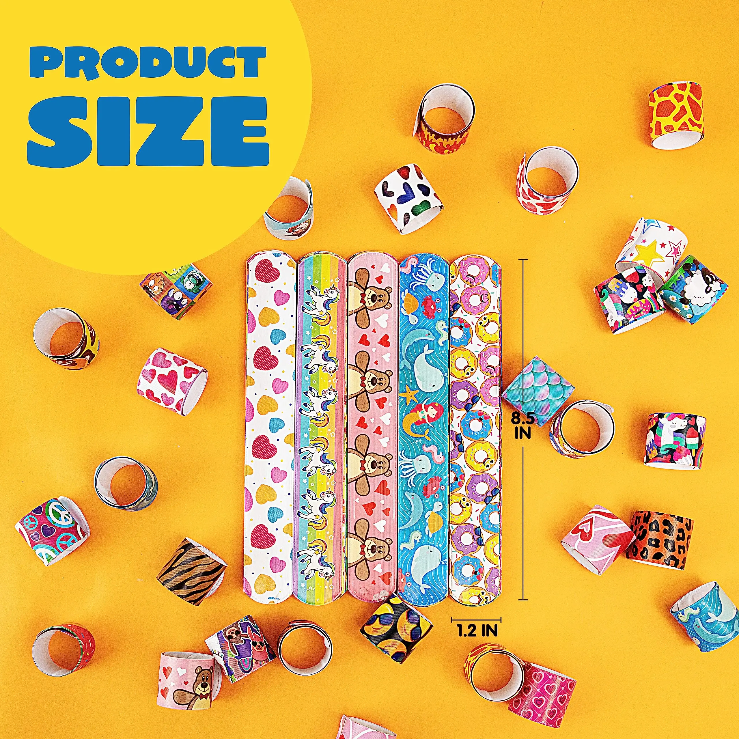 1-10Pcs Slap Bracelets for Kids Bulk Wristbands with Animals, Friendship for kids Party Favors