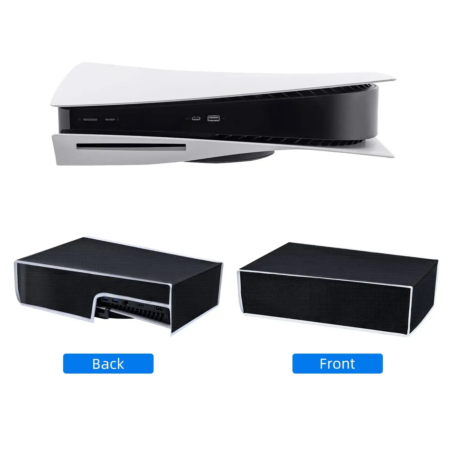 Dust Cover for PS5 Console Horizontal Oxford Cloth Anti-Scratch Waterproof Protective Cases for Sony PlayStation 5 Accessories