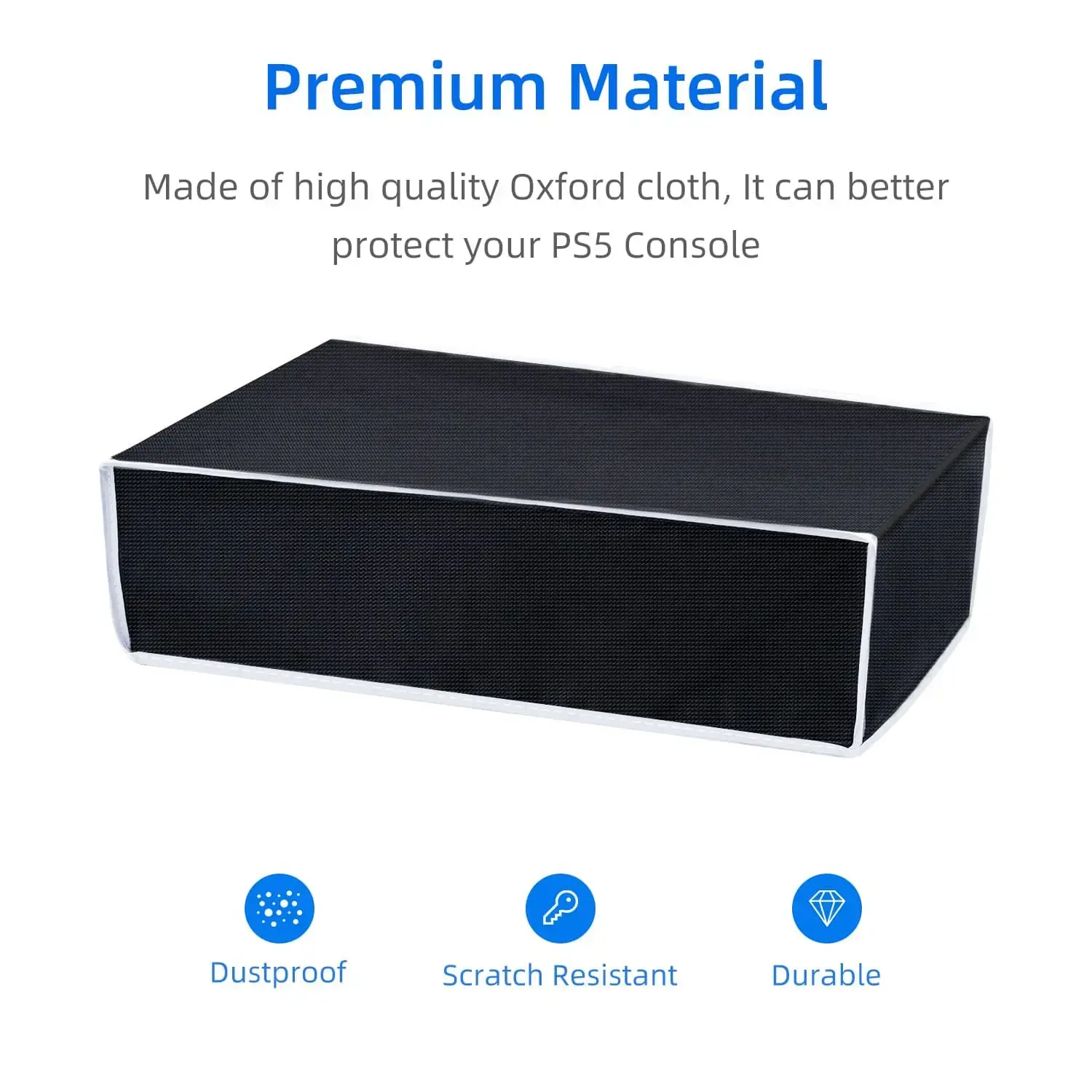 Dust Cover for PS5 Console Horizontal Oxford Cloth Anti-Scratch Waterproof Protective Cases for Sony PlayStation 5 Accessories