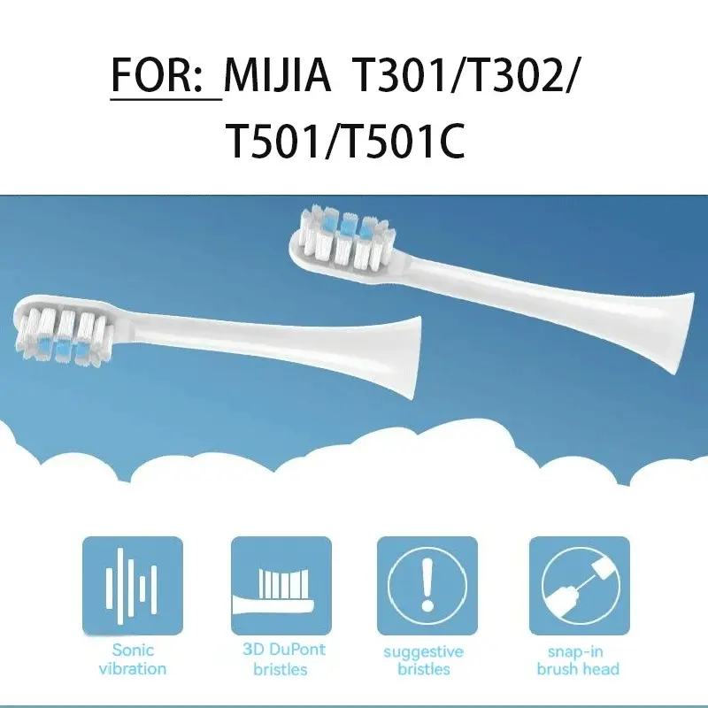 Replacement Toothbrush Heads for XIAOMI MIJIA T301/T302/T501/MES605/MES607/MES608 Electric Toothbrush Bristles Nozzles,4/8/16pcs