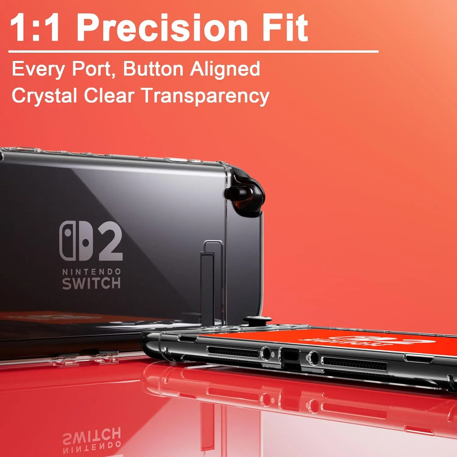 Protective Case Cover Accessories for Nintendo Switch 2 Console Anti-scratch Clear PC Hard Cases for Switch 2 Protective Shell