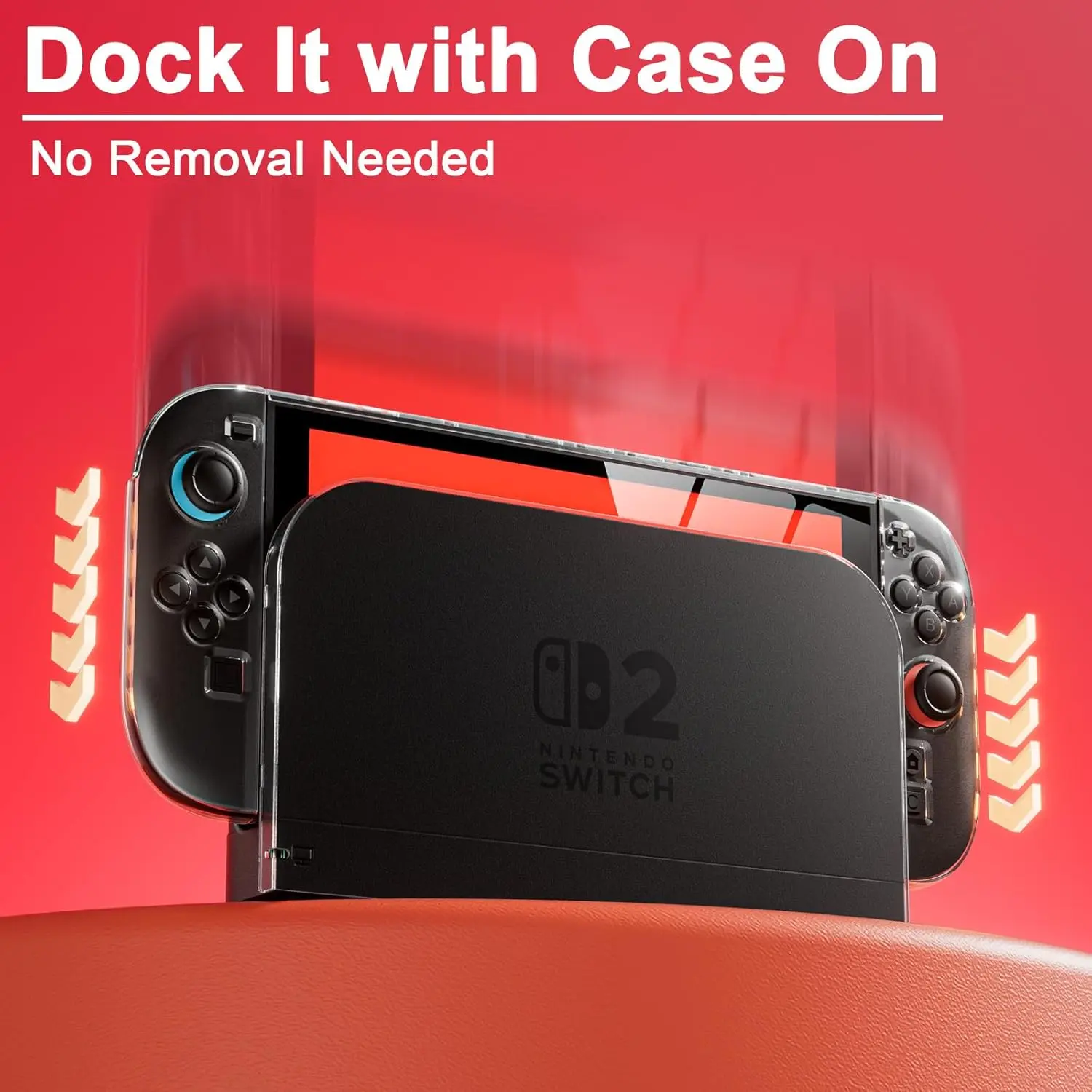 Protective Case Cover Accessories for Nintendo Switch 2 Console Anti-scratch Clear PC Hard Cases for Switch 2 Protective Shell