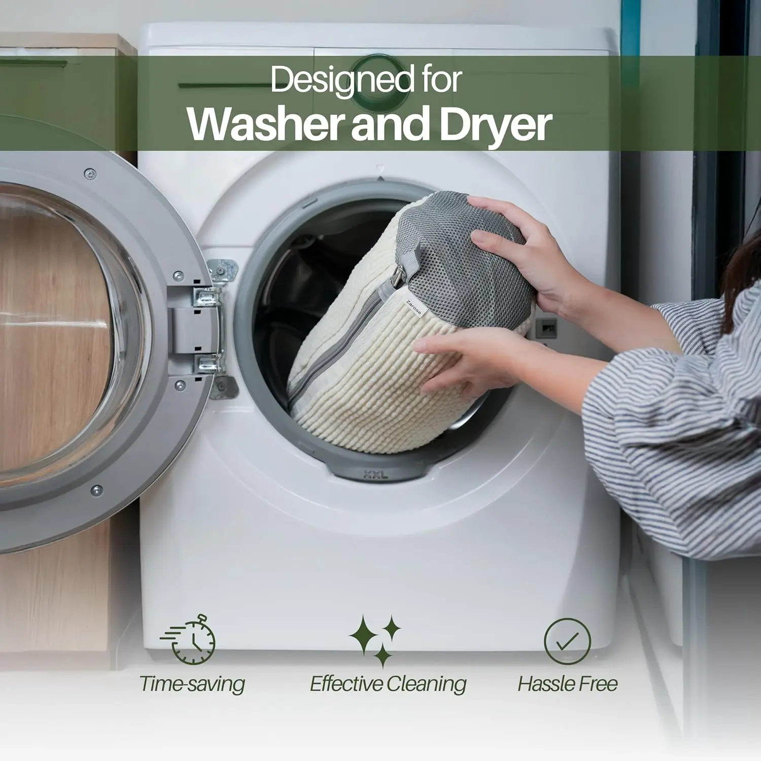 Shoe Washing Machine Bag Reusable Sneaker Cleaning Bag for Washer Dryer Protective Mesh Laundry Bag for Tennis Shoes All Size