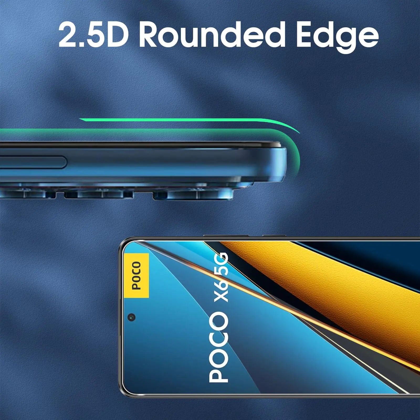 Screen Protector For POCO X6 XIAOMI Tempered Glass High Aluminum 9H HD Clear Transparent Case Friendly