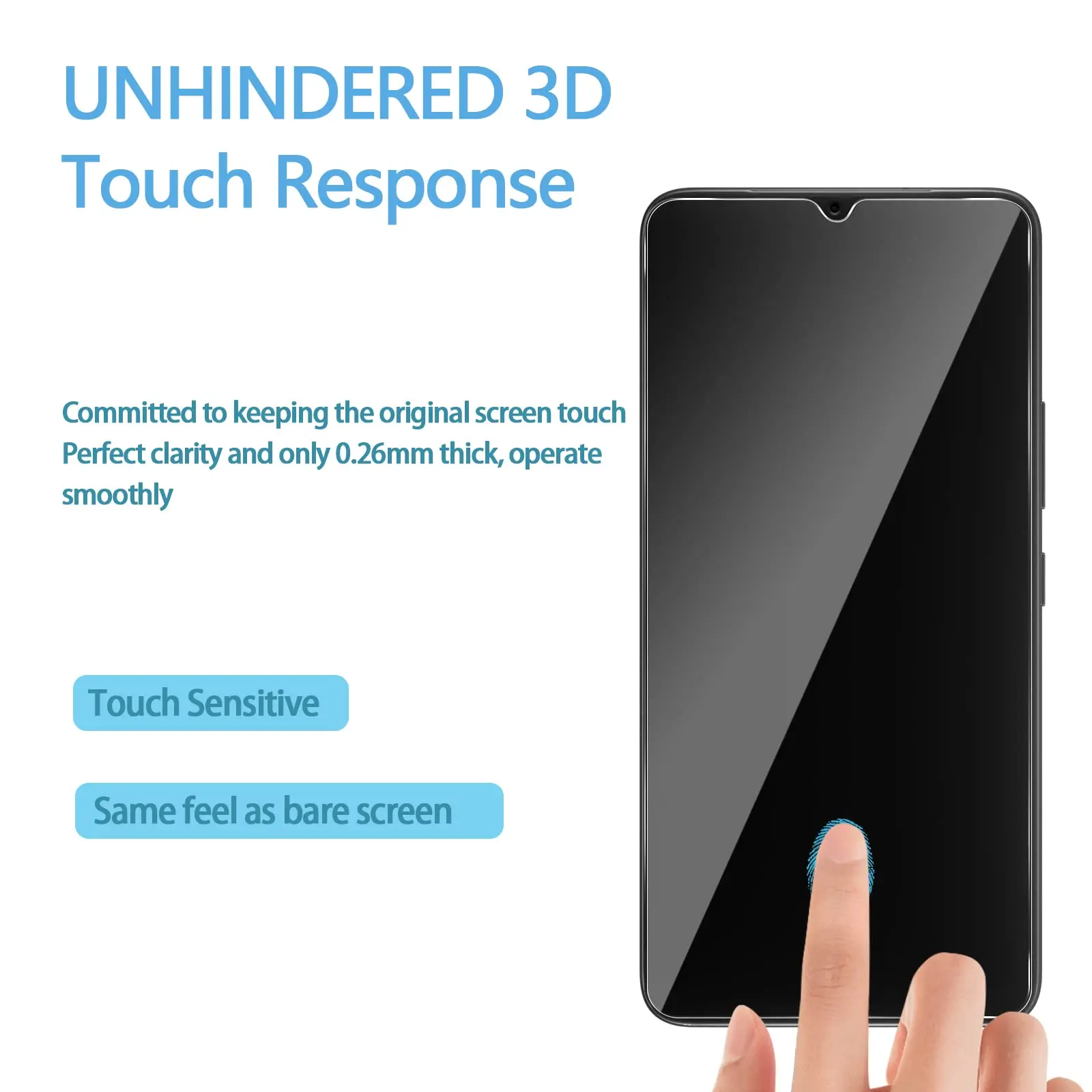Screen Protector For T-Mobile T Phone Pro 5G Tempered Glass HD Crystal High Aluminum 9H Case Friendly