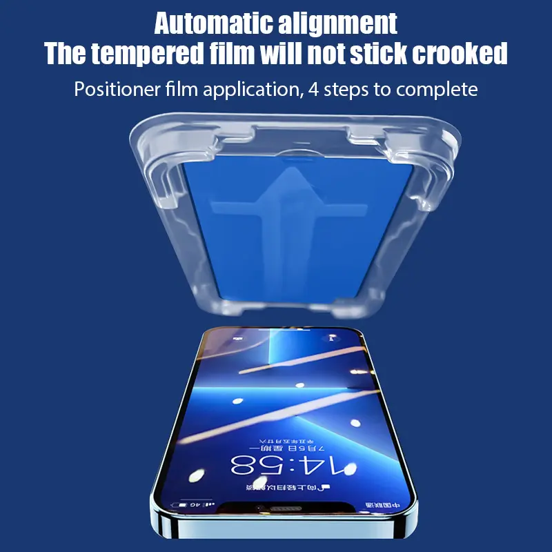 4PCS Oleophobic Coating Dust Free Easy Installation Screen Protector For iPhone 16 14 11 13 12 15 Pro Max 15 16 Plus Glass