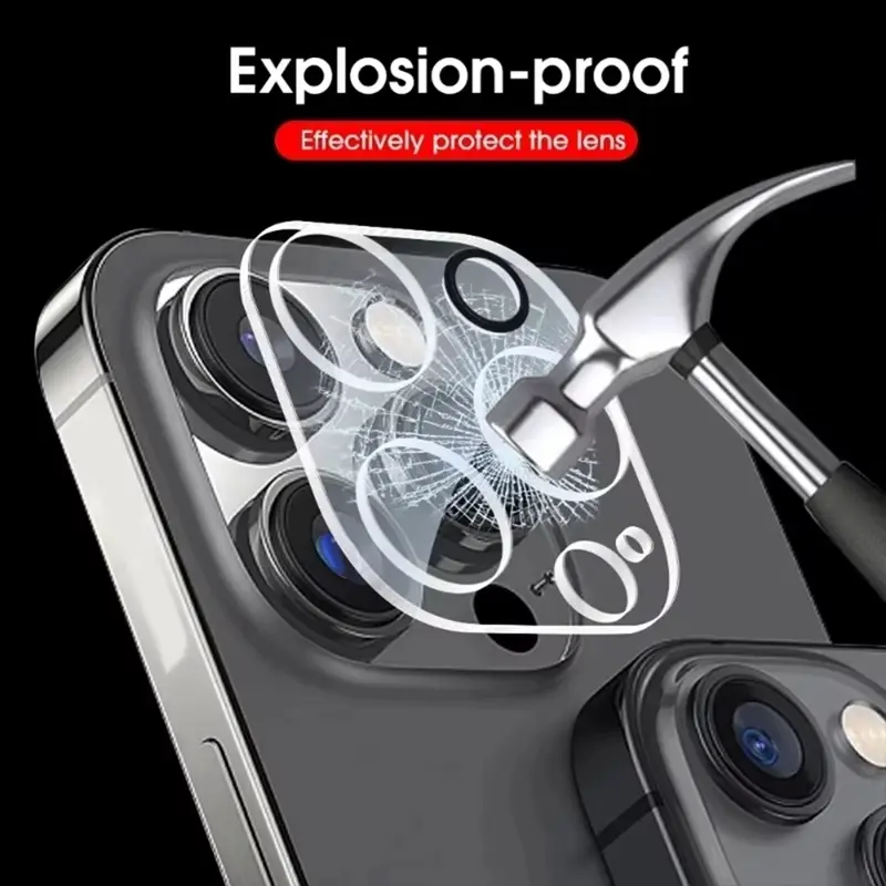 3PCS Camera Protection Glass For iPhone 16 15 14 13 11 Pro Max Screen Protector For iPhone 12 Camera Lens Glass Film