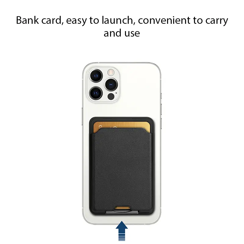 For Magsafe Magnetic Luxury Leather Card Holder Wallet Case For iPhone 15 Pro Max 14 13 Phone Bag Cover Adsorption Accessories
