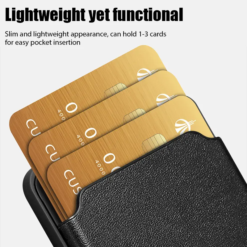 For Magsafe Magnetic Luxury Leather Card Holder Wallet Case For iPhone 15 Pro Max 14 13 Phone Bag Cover Adsorption Accessories