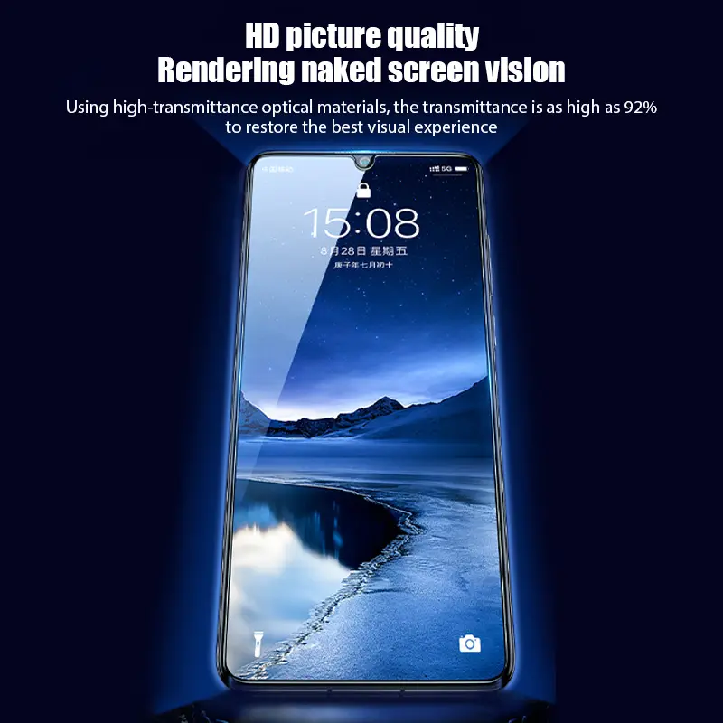 5PCS Screen Protector for Huawei P30 P40 P20 Mate 20 Lite Y6 Y7 2019 Tempered Glass on Huawei P Smart Z 2019 2021 Nova 5T Glass