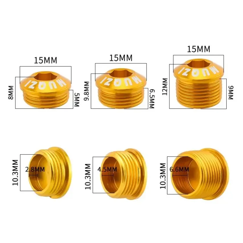 2PCS Bicycle Pedal Cover M14 MTB Road Bike Pedal Dust Screw Aluminum Alloy Pedal Bolt Cycling Parts