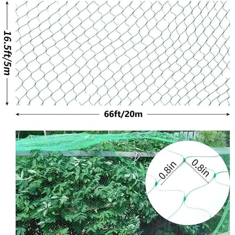 5/10/20M Anti Bird Protection Net Mesh Garden Plant Netting Protect Plants and Fruit Trees from Birds Deer Poultry Best Fencing