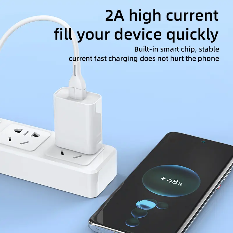 USB Charger Fast Charging 5V 2A Mobile Phone Charger Portable Charging Adapters For Xiaomi 13 IPhone 15 Pro Max Samsung Huawei