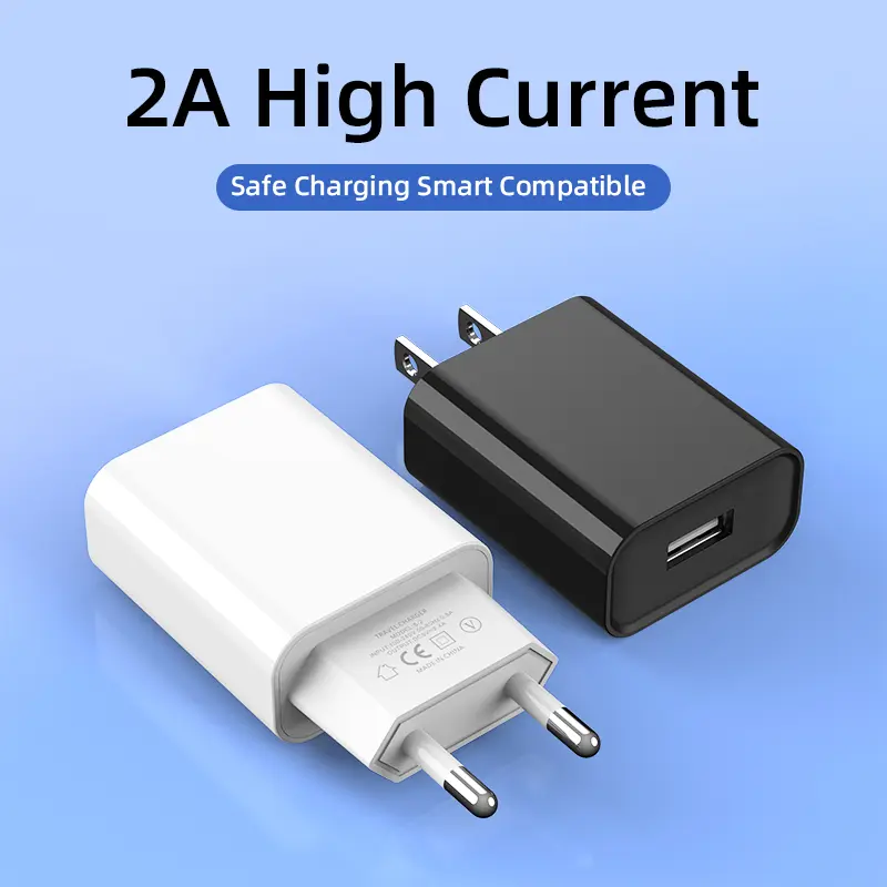 USB Charger Fast Charging 5V 2A Mobile Phone Charger Portable Charging Adapters For Xiaomi 13 IPhone 15 Pro Max Samsung Huawei