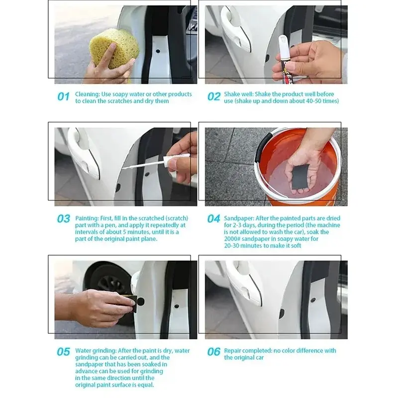 Car touch-up pen, scratch touch-up pen, waterproof touch-up pen, car paint touch-up pen, paint care touch-up pen