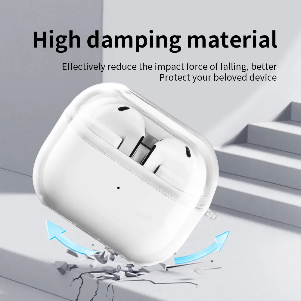 Transparent TPU Clear Earphone Case For Samsung Galaxy Buds 3 Pro Protective Shell Cover Headphone Accessory Shockproof