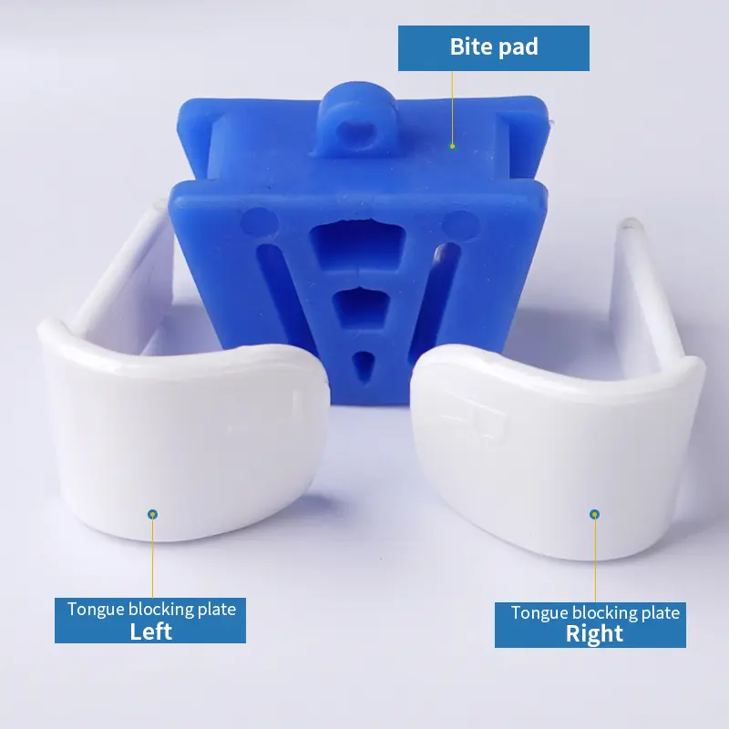 Dental Occlusal Pad Silicone Mouth Props With Tongue Guard Bite Pads Blocks Autoclavable Dentist Oral Retractor Dentistry Tools
