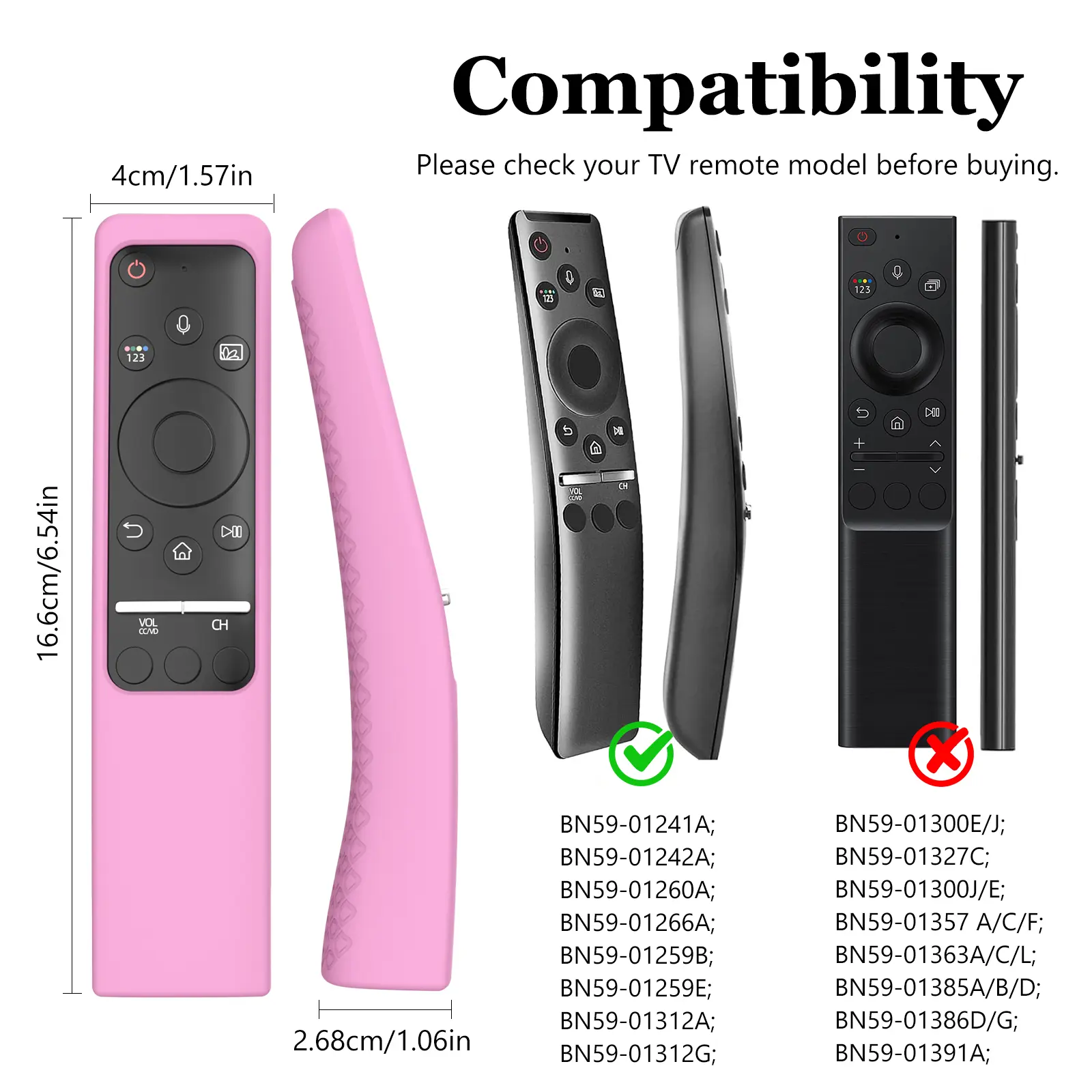 Standing Design Silicone Remote Cover Case for Samsung Smart TV Curved Remote Control BN59 Series BN59-01312A BN59-01266A etc