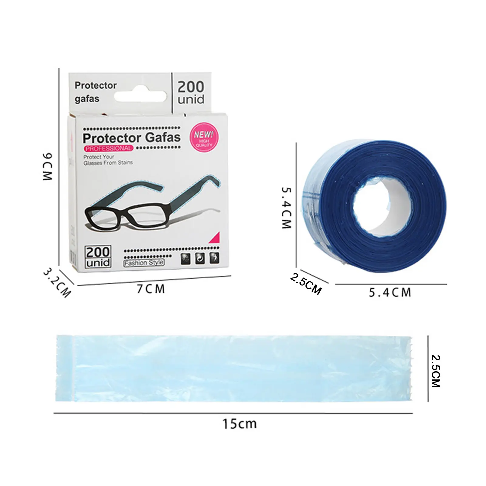 Disposable Glasses Leg Sleeves Cover Salon Hairdresser Hair Dye Tools Pro Hairdressing Eyeglasses Protector Supplies