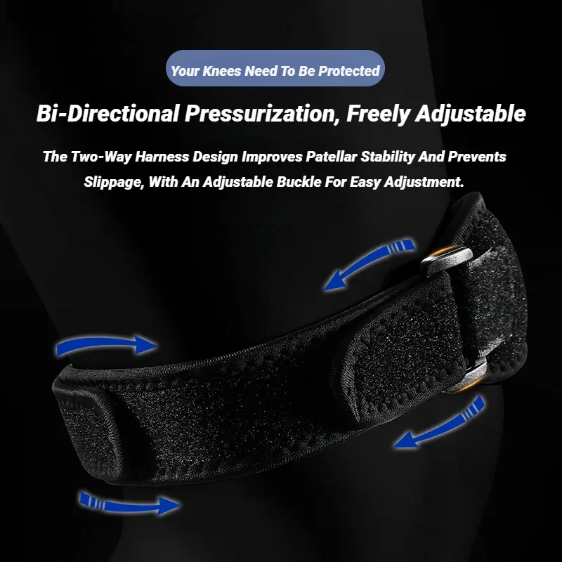 Kneecap Knee Tendon Support Strape Brace Adjustable Absorption Compression Pad Sleeve Basketball Patella Band
