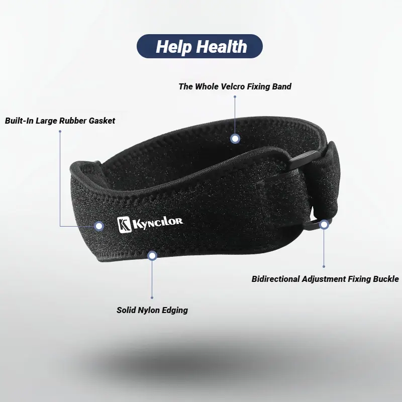 Kneecap Knee Tendon Support Strape Brace Adjustable Absorption Compression Pad Sleeve Basketball Patella Band