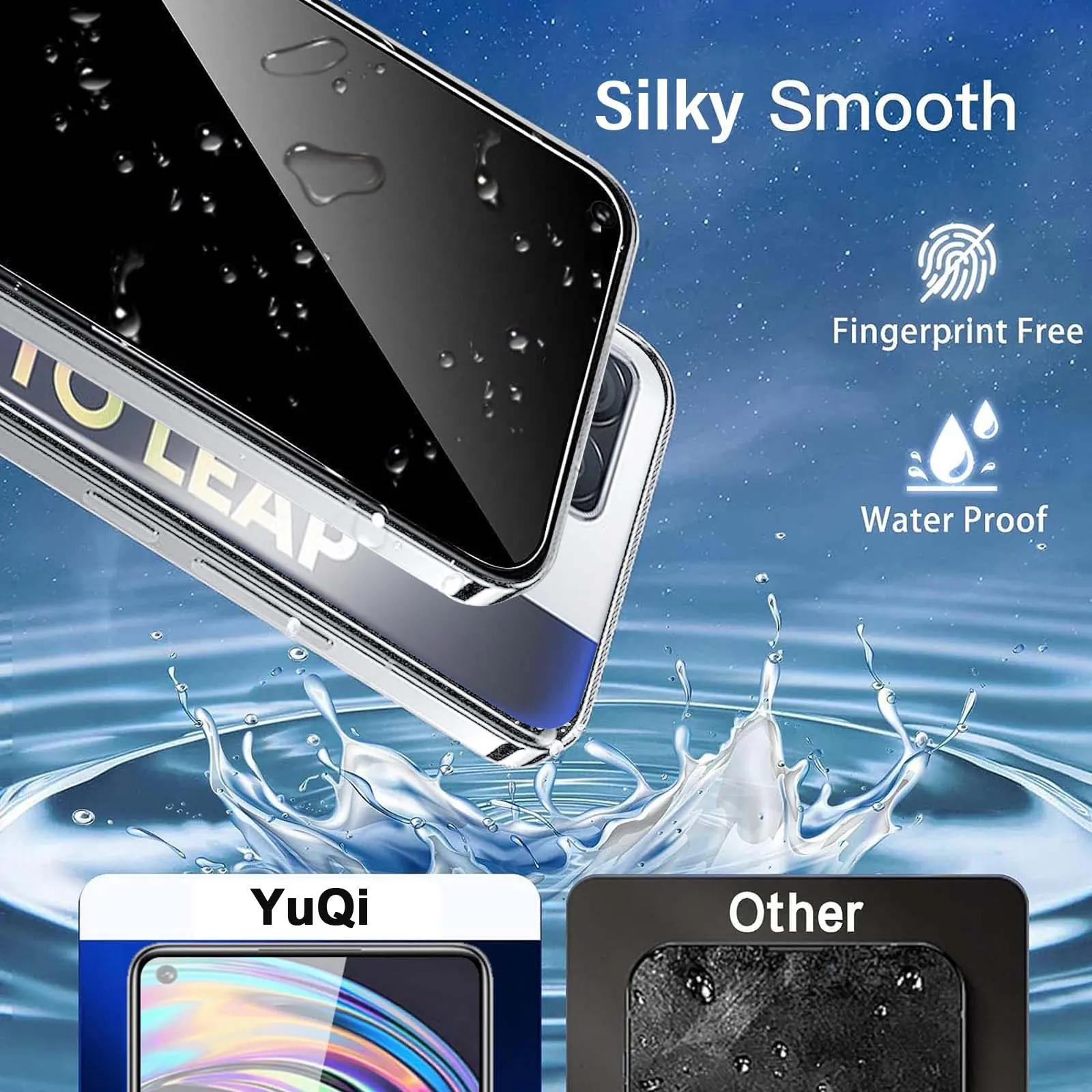 Anti Spy Screen Protector For OPPO Realme 8 Pro Tempered Glass 9H Privacy Peep Scratch High Aluminum Case Friendly