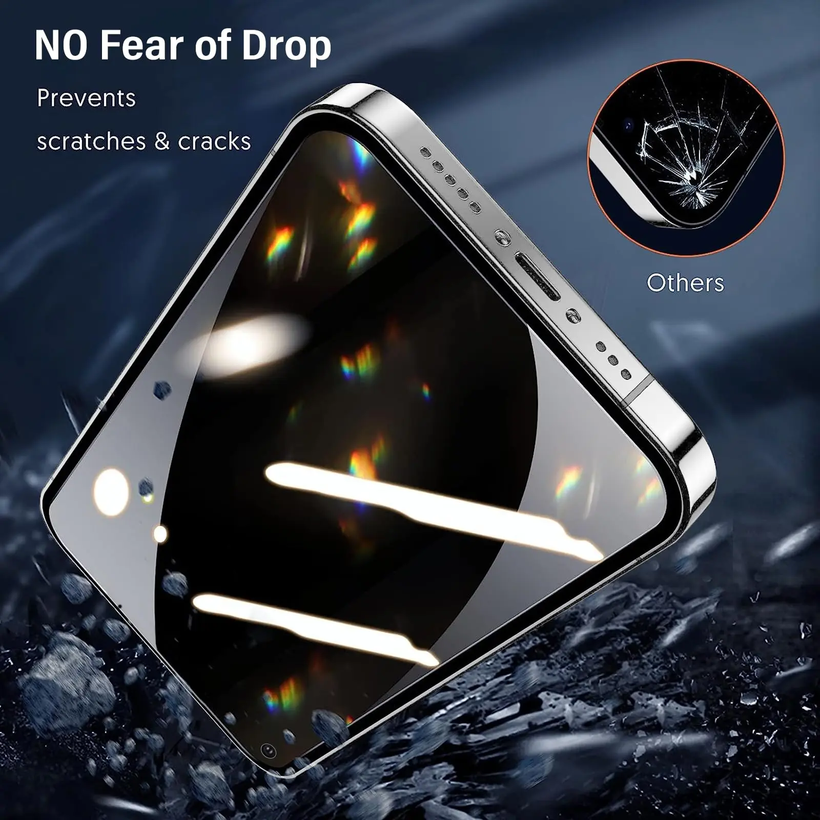 Anti Spy Screen Protector For OPPO Realme 8 Pro Tempered Glass 9H Privacy Peep Scratch High Aluminum Case Friendly