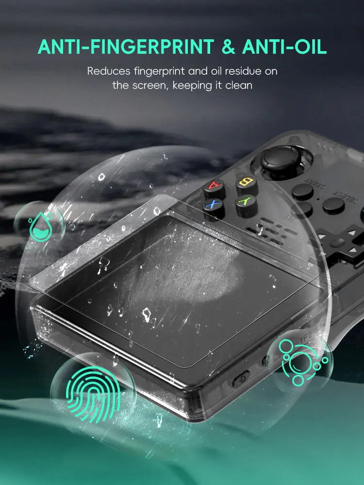 R36S Original  Tempered Glass for 3.5Inch Player Games for RGB20S R35S Screen Protector Cover Film