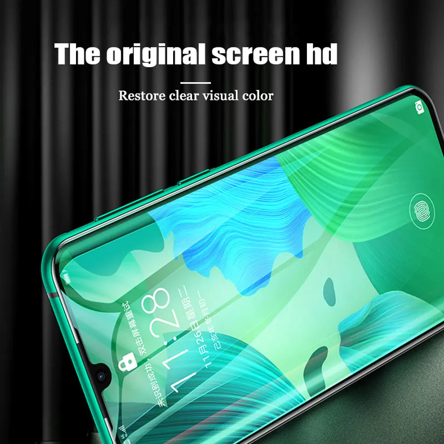3Pcs Full Cover Protective Glass for Huawei P20 P30 Pro P30 P40 Lite Screen Protector Glass for Huawei Mate 20 Lite P Smart 2019
