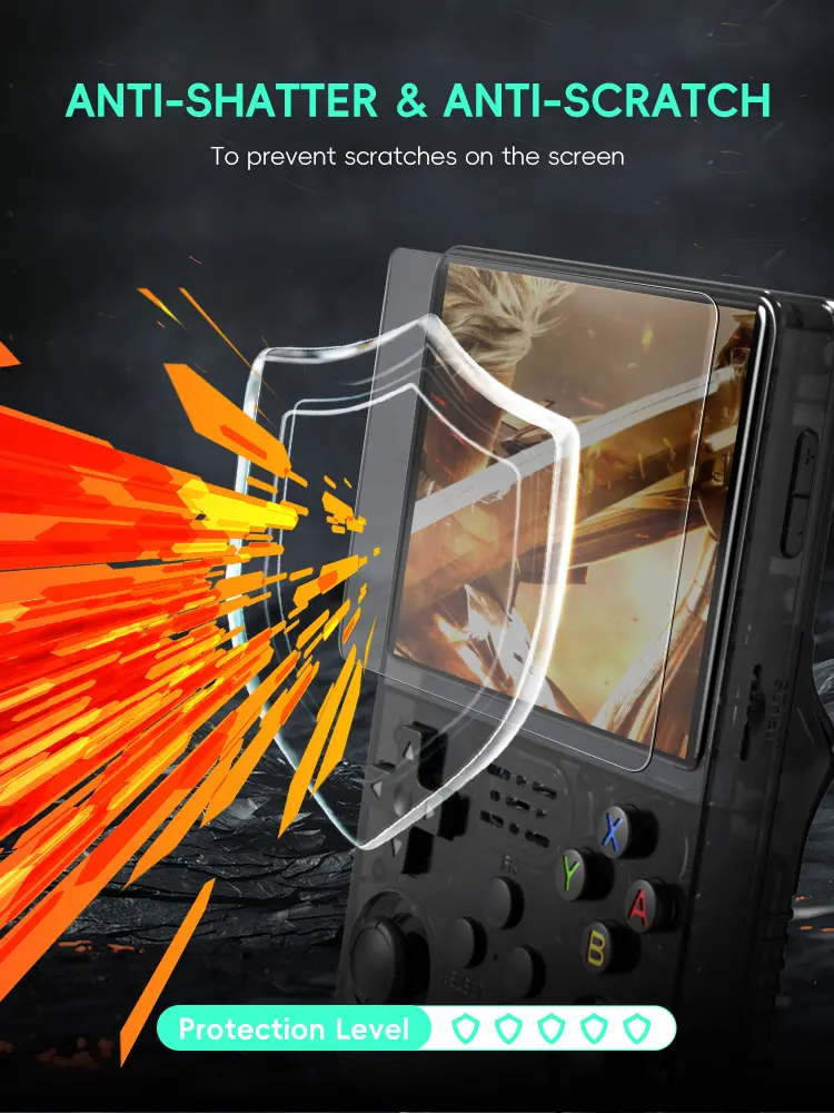 R36S Original  Tempered Glass for 3.5Inch Player Games for RGB20S R35S Screen Protector Cover Film