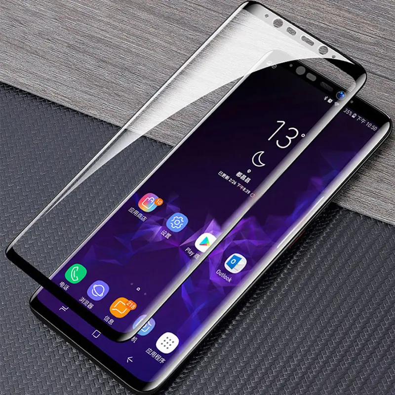 4PCS Curved Tempered Glass for Samsung S23 Ultra S22 S21 S20 S10 S9 S8 Plus Screen Protector for Samsung Note 20 Ultra 10 Plus 9