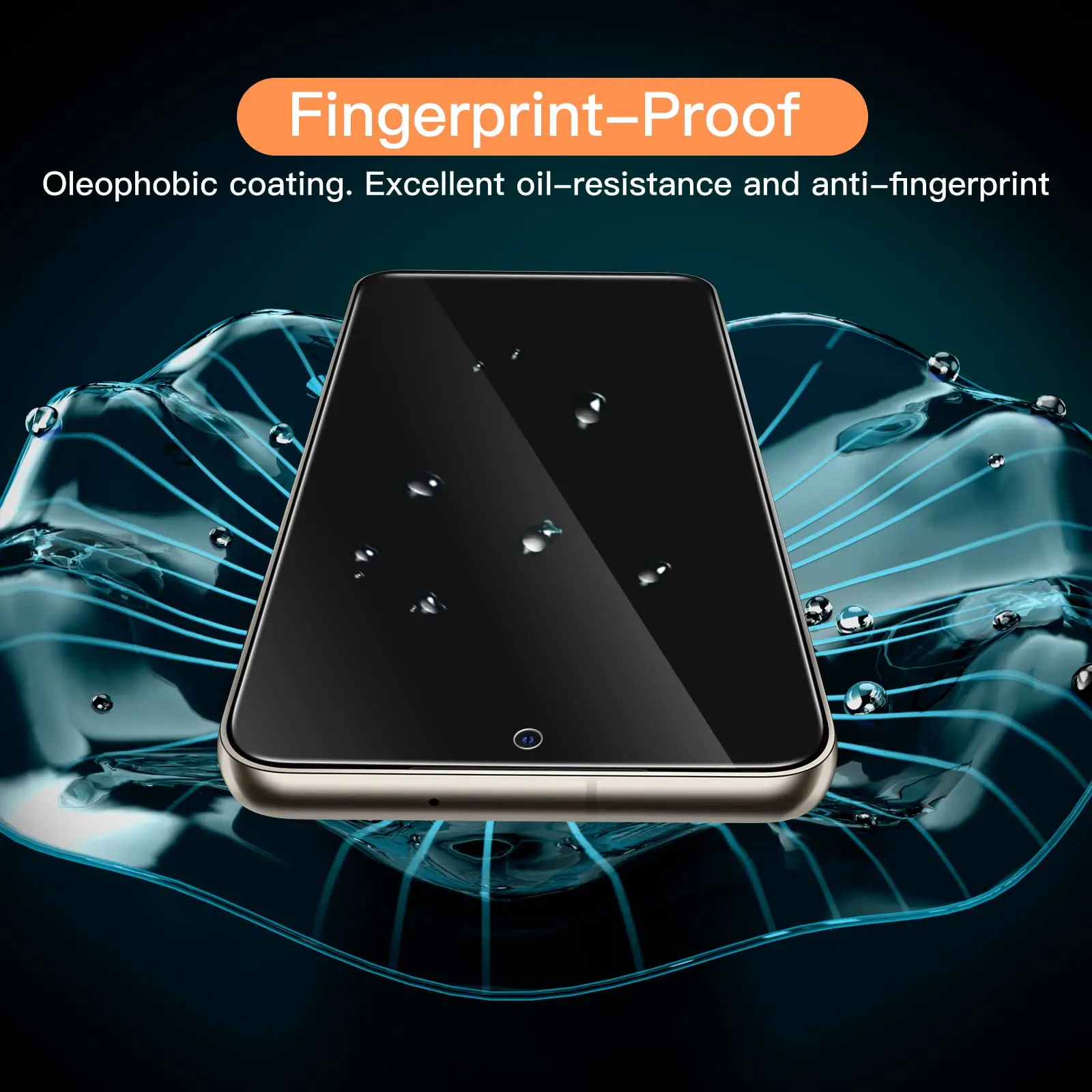 Screen Protector For Samsung Galaxy S23 5G Tempered Glass HD Crystal 9H High Aluminum Fingerprint Unlock