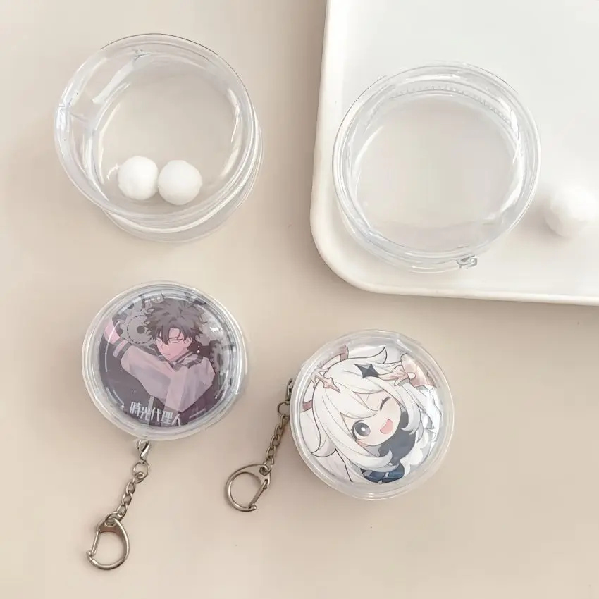6-8cm Mini Figure Display Case | Clear PVC Protective Pouch for Dolls/Collectibles | Anti-Scratch Portable Hanging Organizer Bag