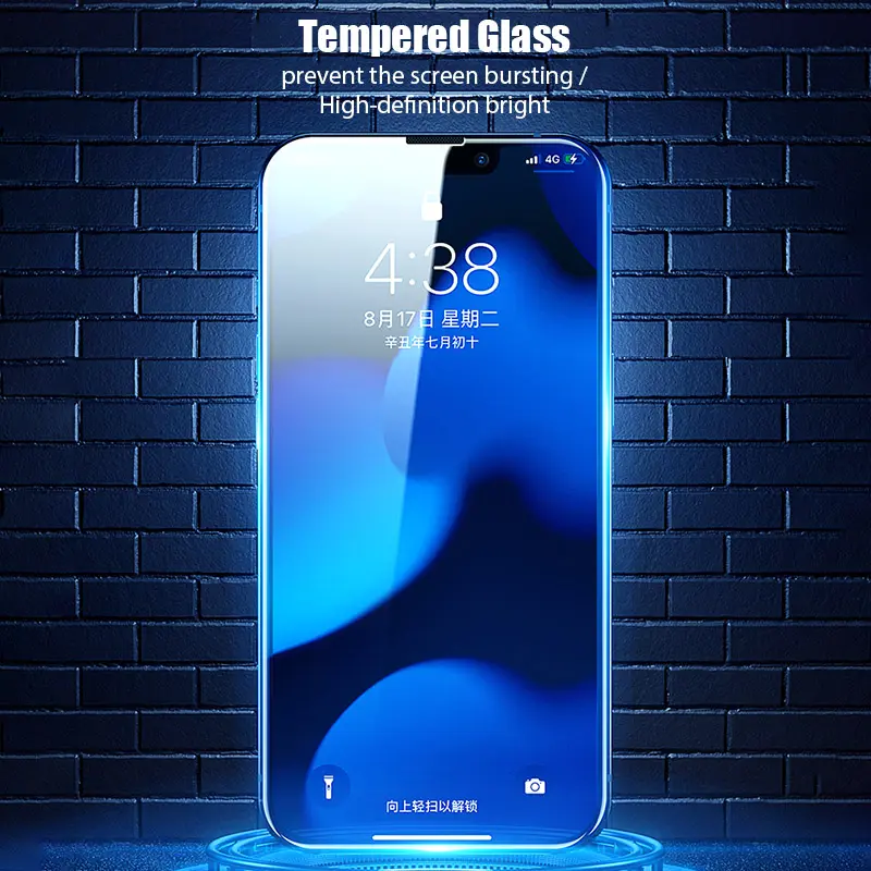 4Pcs Tempered Glass for IPhone 14 13 12 11 Pro Max Screen Protector for IPhone 11 13Mini 7 8 14 Plus SE X XS XR 14Pro Glass