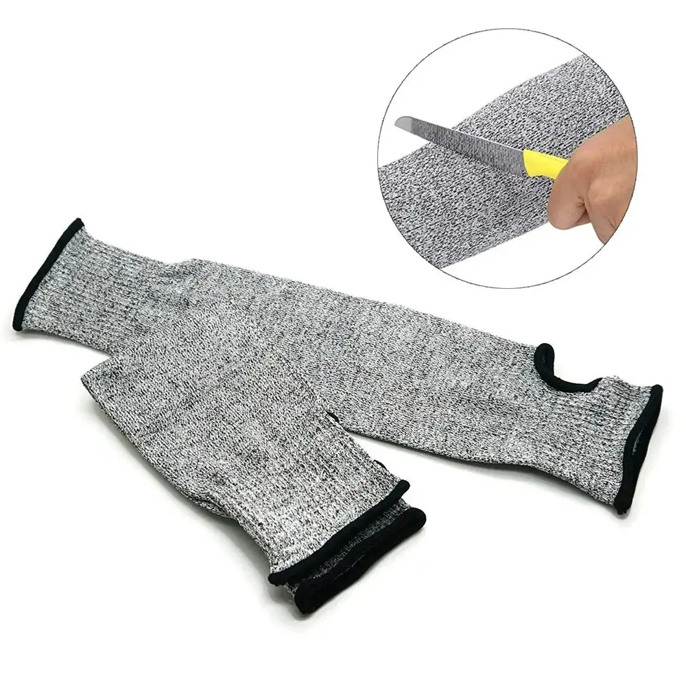 Level 5 Safety Sleeves Anti Cut Arm Puncture Gloves Cutting Resistant Bracers Protector Household Breathable Arm Guard Gloves