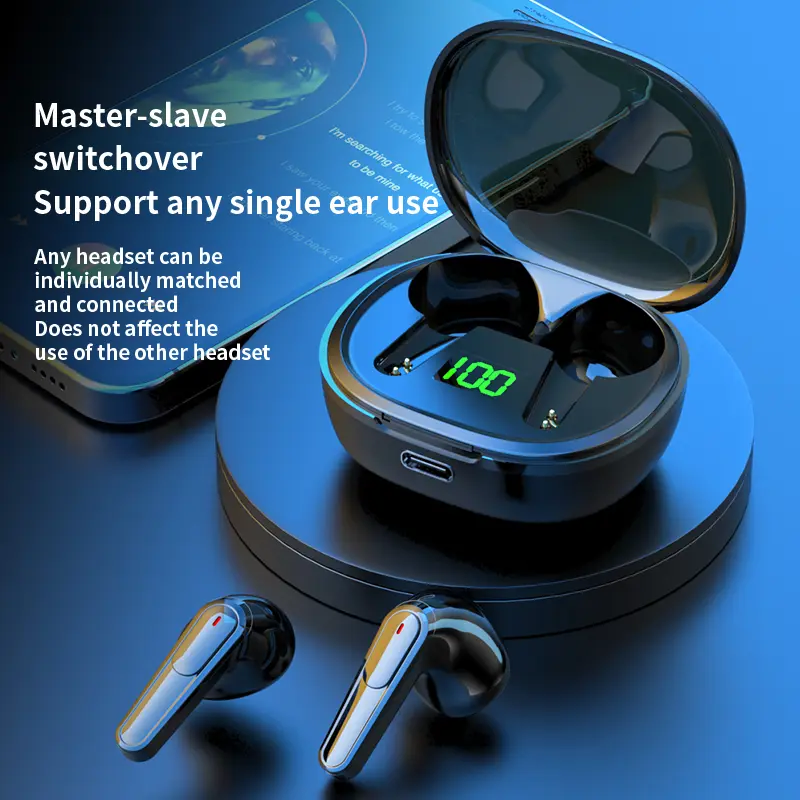 Pro 50 Bluetooth Earphones With True Wireless TWS Earplug Style Noise Reduction For Gaming And Esports Bluetooth Earphones Pro 5