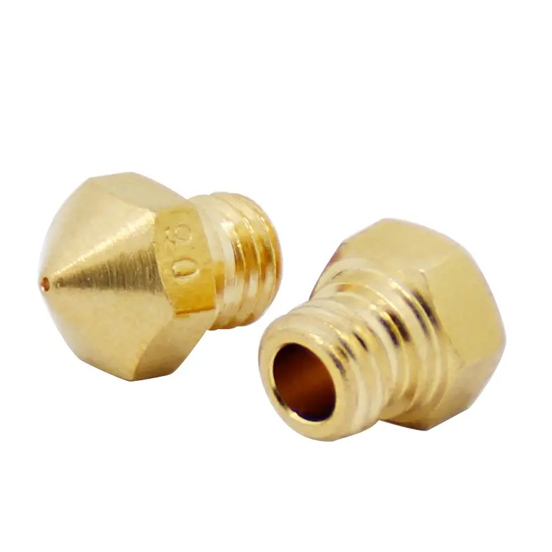 10 Pcs MK10 M7 Extruder Nozzle 3D Printer Nozzles 0.2/0.3/0.4/0.5/0.6/0.8/1.0mm Brass Extruder Print Head for 3D Printer