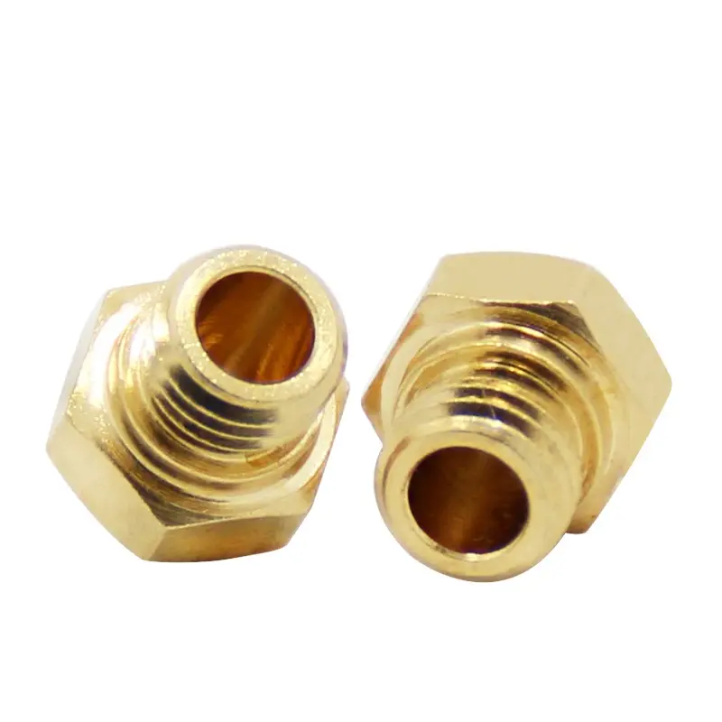 10 Pcs MK10 M7 Extruder Nozzle 3D Printer Nozzles 0.2/0.3/0.4/0.5/0.6/0.8/1.0mm Brass Extruder Print Head for 3D Printer