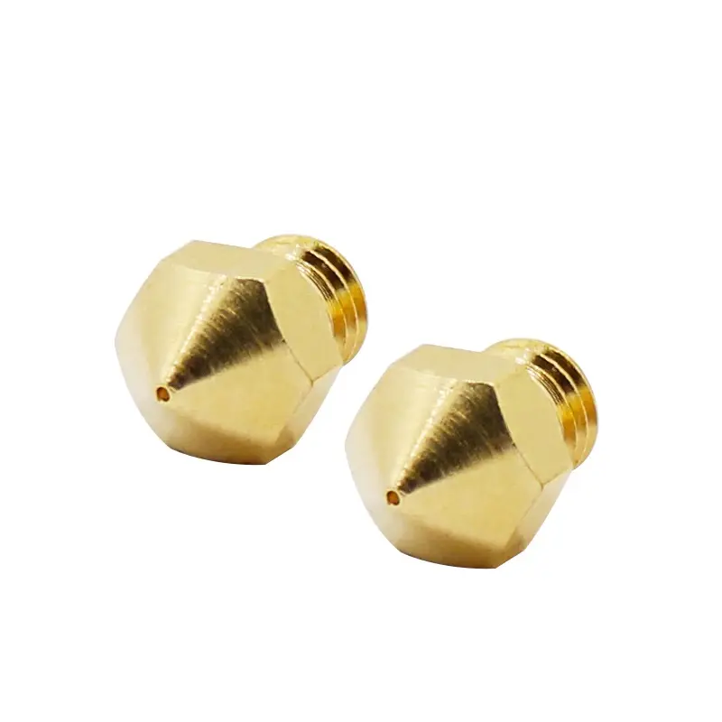 10 Pcs MK10 M7 Extruder Nozzle 3D Printer Nozzles 0.2/0.3/0.4/0.5/0.6/0.8/1.0mm Brass Extruder Print Head for 3D Printer
