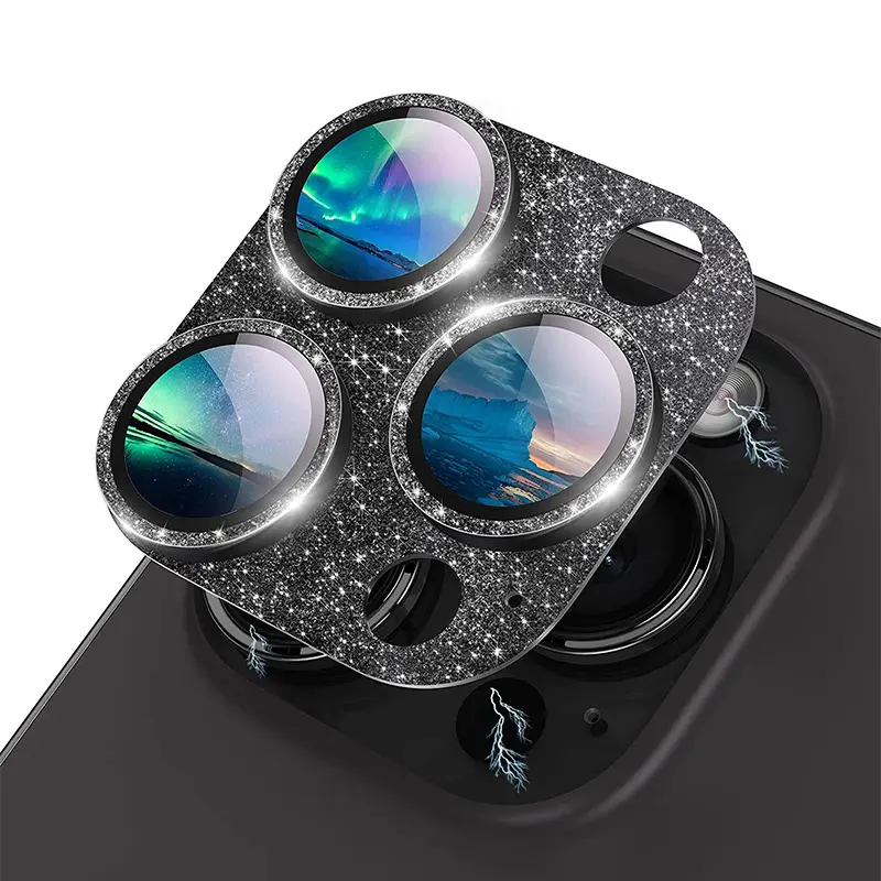 Integral Glitter Armor Lens Film iPhone13 14 15 Pro Max Accessories iphone Camera Protector iphone 15 Lens For Cell Phone Camera