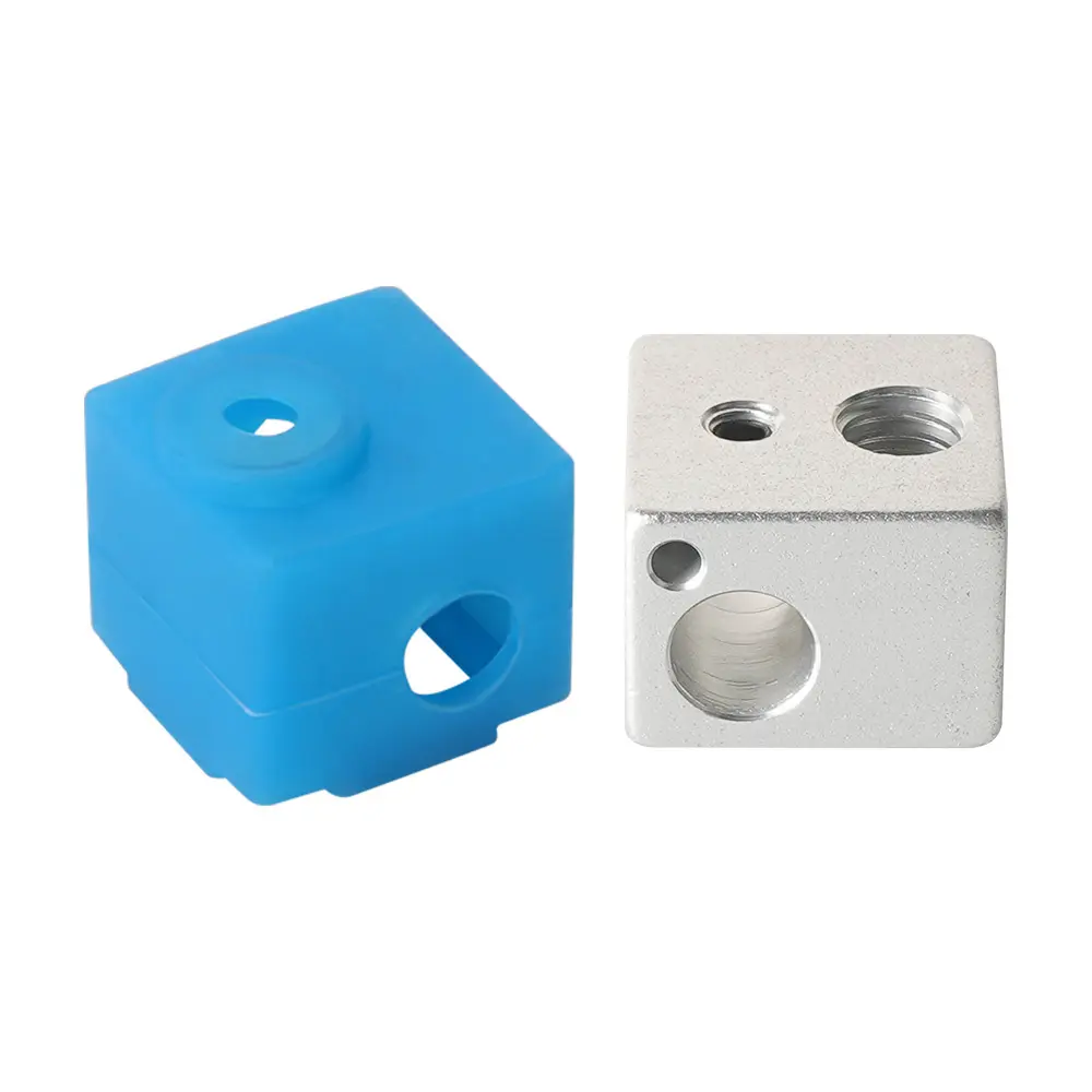 1 Set E3D V5 J-head Heating Block Extruder Aluminum HotEnd V5 Heated Block silicone Sock case cover 3D Printer Parts 16*16*12mm